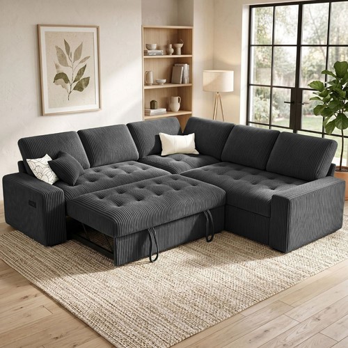 Pull out sofa bed sectional - sofa,