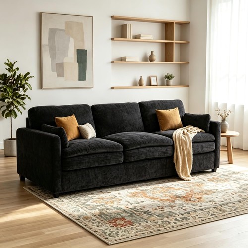 Modern seat chenille sofa - 2‑seat,