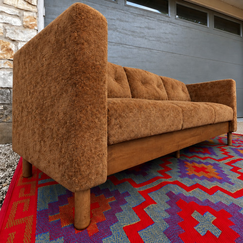 Modern chenille sofa - 78",