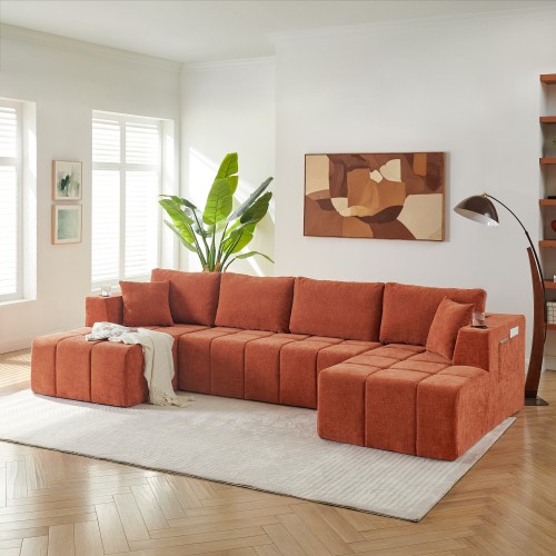 132 shaped boneless sofa - 132",